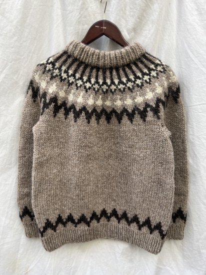 Unknown Vintage Nordic Sweater Taupe x Brown SIze : Approx M