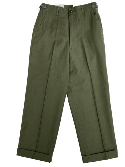 Dead Stock 50's Vintage US ARMY M-51 Wool Sage Trousers 