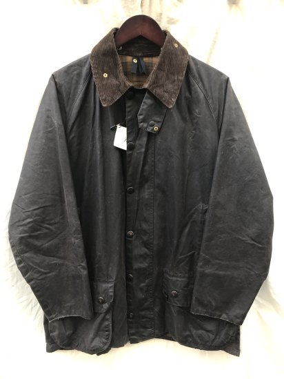 <img class='new_mark_img1' src='https://img.shop-pro.jp/img/new/icons50.gif' style='border:none;display:inline;margin:0px;padding:0px;width:auto;' />3 Crest Vintage Barbour Beaufort Jacket Made in England Dark Brown (SIZE : 42 )