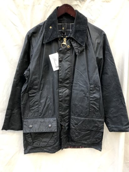 <img class='new_mark_img1' src='https://img.shop-pro.jp/img/new/icons50.gif' style='border:none;display:inline;margin:0px;padding:0px;width:auto;' />3 Crest Vintage Barbour Beaufort Jacket Made in England Navy (SIZE :  38 )