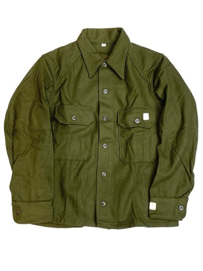 50's Vintage Dead Stock US Army Cold Weather Wool Field Shirts (Size : M) / 1