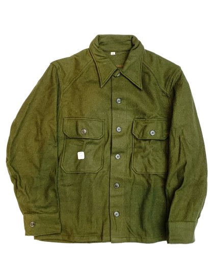 50's Vintage Dead Stock US Army Cold Weather Wool Field Shirts (Size : M) / 2