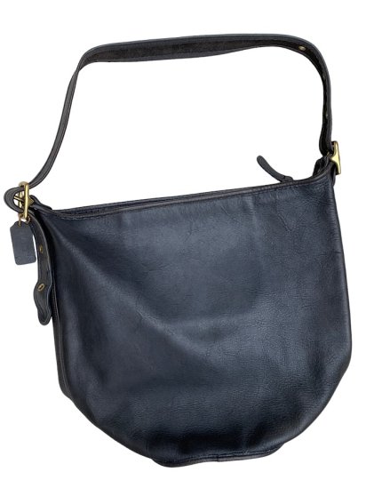 <img class='new_mark_img1' src='https://img.shop-pro.jp/img/new/icons50.gif' style='border:none;display:inline;margin:0px;padding:0px;width:auto;' />Old Coach Leather Shoulder Bag Made in U.S.A / Charcoal