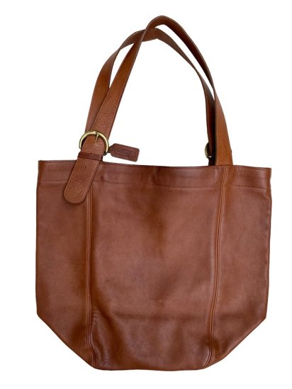 <img class='new_mark_img1' src='https://img.shop-pro.jp/img/new/icons50.gif' style='border:none;display:inline;margin:0px;padding:0px;width:auto;' />Old COACH Leather Tote Bag MADE IN U.S.A / Tan Good Condition