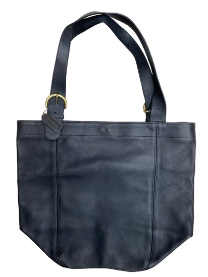 <img class='new_mark_img1' src='https://img.shop-pro.jp/img/new/icons50.gif' style='border:none;display:inline;margin:0px;padding:0px;width:auto;' />Old COACH Leather Tote Bag MADE IN U.S.A / Navy MInt~Good Condition