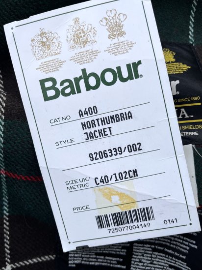 Dead Stock 3 Crest Vintage Barbour 