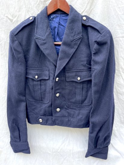 ~50's Dead Stock French Military Wool Melton Ike Jacket / 1