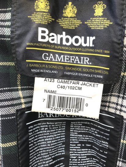 3 Crest Vintage Barbour 