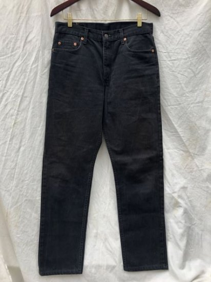 Old Euro Levi's 615 Black Over Dyed Denim Made in U.K (SIZE : 32