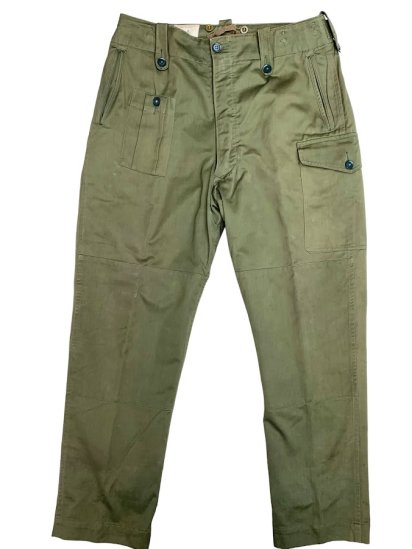 1961 Dated 60's Vintage British Army 1960 Pattern Combat Trousers (Size : 6 , Large-Regular)