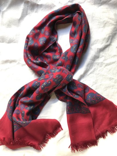 <img class='new_mark_img1' src='https://img.shop-pro.jp/img/new/icons50.gif' style='border:none;display:inline;margin:0px;padding:0px;width:auto;' />Vintage Tootal Scarf Made in England Red x Blue