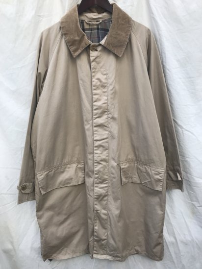 <img class='new_mark_img1' src='https://img.shop-pro.jp/img/new/icons50.gif' style='border:none;display:inline;margin:0px;padding:0px;width:auto;' />3Crest Old Barbour  3/4 Coat Coated Cotton  (SIZE : L)