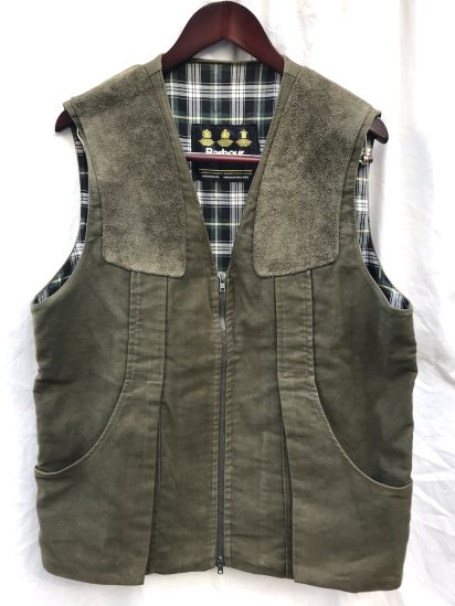<img class='new_mark_img1' src='https://img.shop-pro.jp/img/new/icons50.gif' style='border:none;display:inline;margin:0px;padding:0px;width:auto;' />3 Crest Vintage Barbour Moleskin Vest Made in England (SIZE : L)
