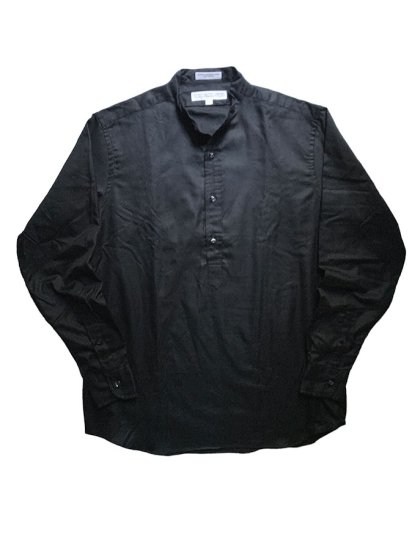 Inividualized Shirts Pullover Band Collar Shirts Black Made in USA exclusively for illminate