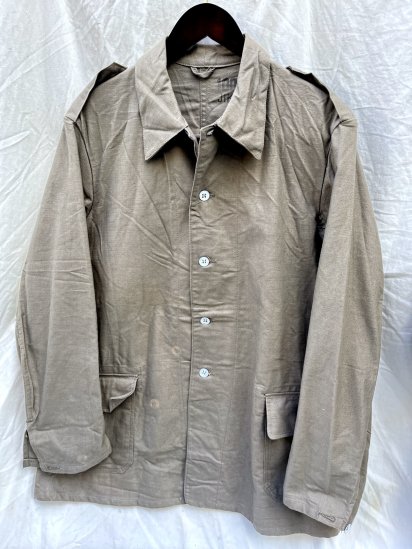 Dead Stock 40's Vintage Swedish Military M-39 Cotton Twill Jacket (Size : 100)