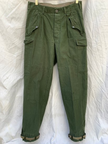 60-70's Vintage Swedish Military M-59 Cargo Pants (Size : approx 31×30H) / 1