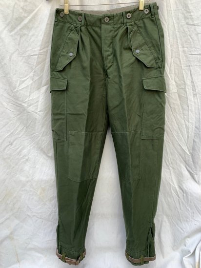 60-70's Vintage Swedish Military M-59 Cargo Pants Mint Condition (Size : approx 31×30) / 3