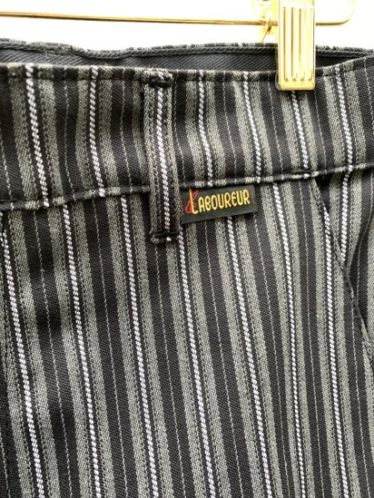 Le Laboureur Made in France Cottton Stripe Work Trousers