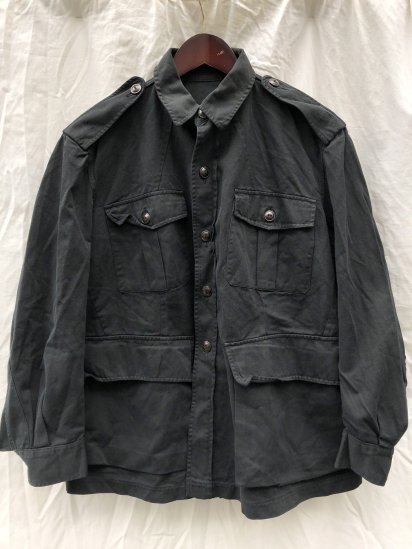 ~50's Vintage Canadian Army Black Over Dyed 1949 Patterm Bush Jacket (Size: M~) / 4