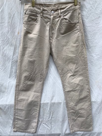 90's Old Levi's 551 Drill Pants Made in Tunisia (Size: 31×29