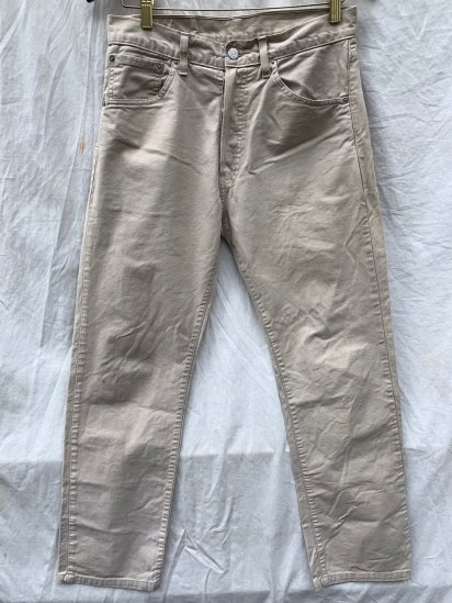 <img class='new_mark_img1' src='https://img.shop-pro.jp/img/new/icons50.gif' style='border:none;display:inline;margin:0px;padding:0px;width:auto;' />90's Old Levi's 551 Drill Pants Made in Tunisia (Size: 3129)