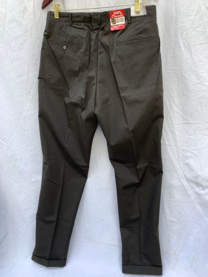 Dead Stock 1960's LEVI'S CASUALS BIG“E” P/C Trousers Dark Olive