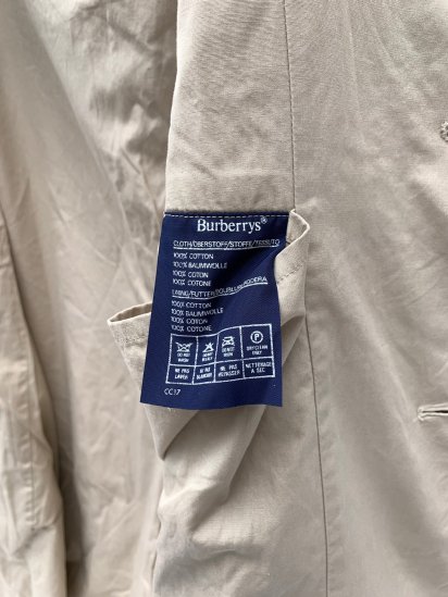 80's Vintage Burberrys' Cotton Poplin Balmacaan Coat MADE IN