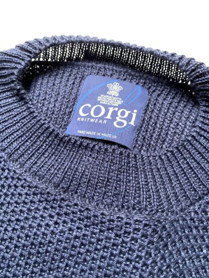 Corgi Knitwear 100% Linen Knit Crew Neck Jumper Made in UK (Size ...