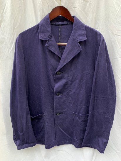 70~80's Vintage Dead Stock British Rail Blue Drill Driver Jacket 