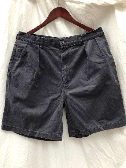 <img class='new_mark_img1' src='https://img.shop-pro.jp/img/new/icons50.gif' style='border:none;display:inline;margin:0px;padding:0px;width:auto;' />Old Ralph Lauren 2 Pleated Front Chino Shorts Navy (SIZE : approx W35 H)