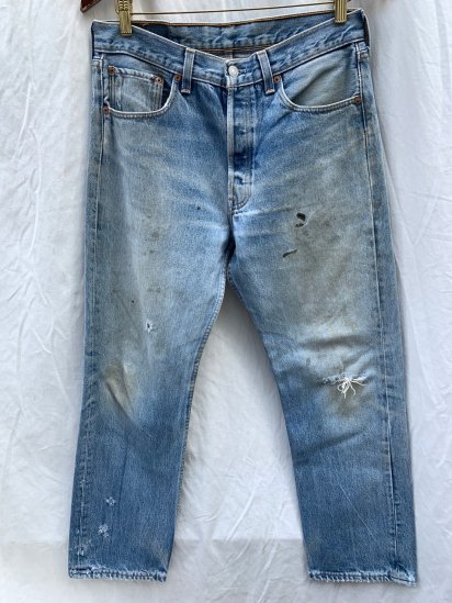 <img class='new_mark_img1' src='https://img.shop-pro.jp/img/new/icons50.gif' style='border:none;display:inline;margin:0px;padding:0px;width:auto;' />90's Levi's 501 Denim Pants Made in USA  (Size : approx 32 x 28 H)