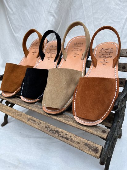 SLADAN Suede Leather Sandal MADE IN SPAIN 