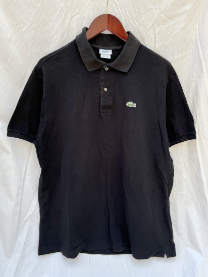 <img class='new_mark_img1' src='https://img.shop-pro.jp/img/new/icons50.gif' style='border:none;display:inline;margin:0px;padding:0px;width:auto;' />90's Vintage Lacoste Polo Shirts Made in France Black (SIZE : 6)