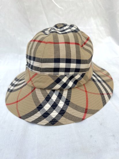 <img class='new_mark_img1' src='https://img.shop-pro.jp/img/new/icons50.gif' style='border:none;display:inline;margin:0px;padding:0px;width:auto;' />Vintage Burberrys' 6 Panel Cotton Hat Made in England (Size : 57cm)