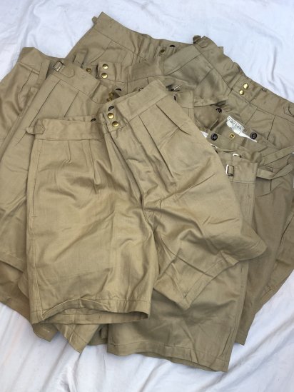 Dead Stock 50's Vintage Australian Army Khaki Drill Shorts