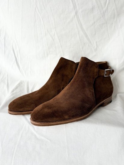 John Lobb Newlyn Jodhpur Boots Made in England Parisian Brown Suede (SIZE  : UK7 E) - ILLMINATE Official Online Shop