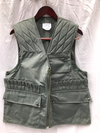 Dead Stock 70-80' Vintage French Hunting Vest Made in France (SIZE : 4)
