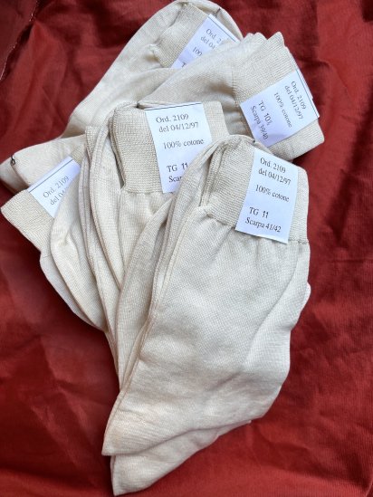 90's Dead Stock Italian Navy Cotton Socks