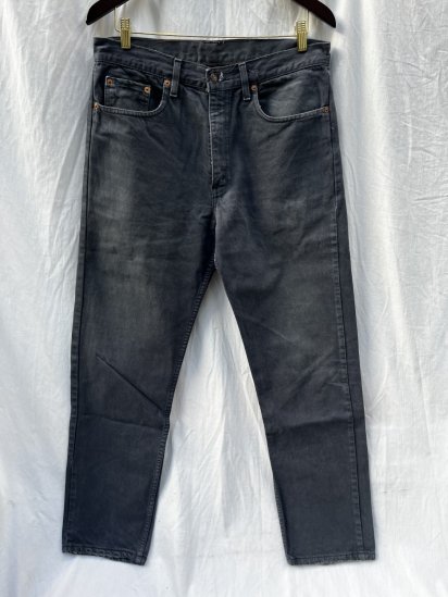 <img class='new_mark_img1' src='https://img.shop-pro.jp/img/new/icons50.gif' style='border:none;display:inline;margin:0px;padding:0px;width:auto;' />90's Old Euro Levi's 615 Black Denim Pants Made in Belgium (SIZE : 3432)