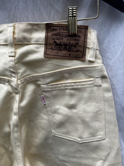 Dead Stock 80's Euro Levi's 401 Cotton Twill Pants Made in France 