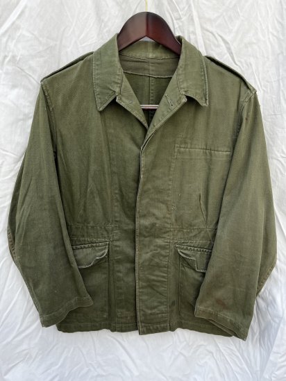 60's Vintage British Army Overall Green Jacket (SIZE : 2)