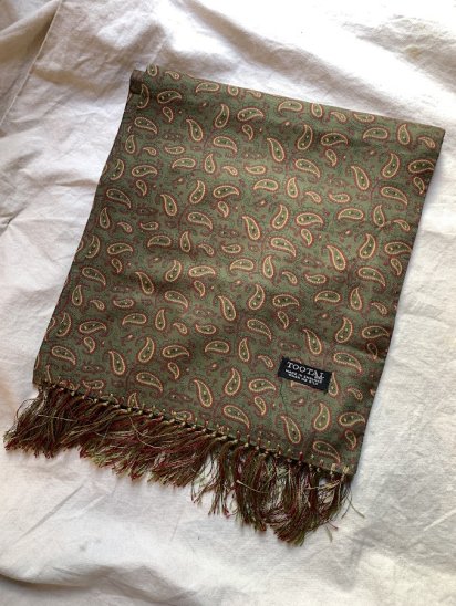 <img class='new_mark_img1' src='https://img.shop-pro.jp/img/new/icons50.gif' style='border:none;display:inline;margin:0px;padding:0px;width:auto;' />Vintage Tootal Rayon Scarf Made in England (Col : OD x BURG)