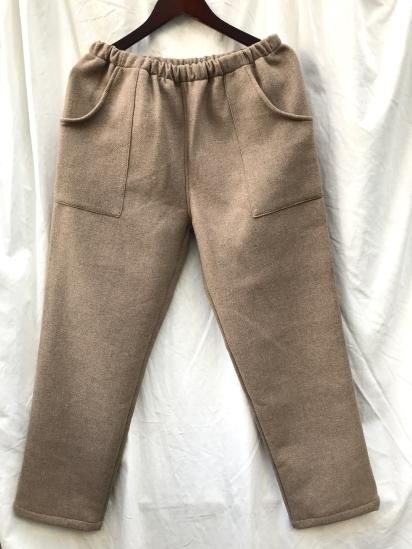 Massaua Made in Italy Wool Easy Work Pants / Beige 