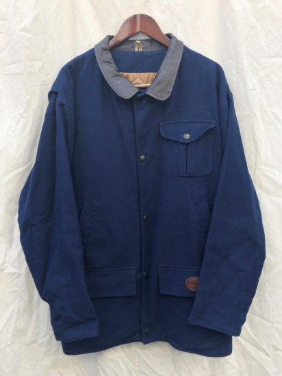 3 Crest Vintage Barbour Moleskin Jacket MADE IN ENGLAND (Size : XL) / Navy