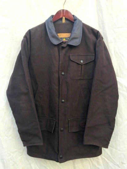 3 Crest Vintage Barbour Moleskin Jacket MADE IN ENGLAND (Size : M ...