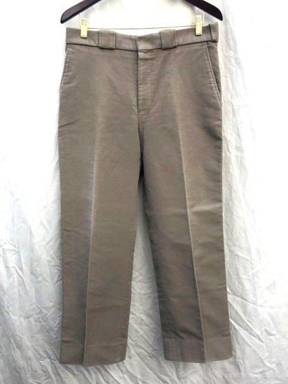 3 Crest Vintage Barbour Moleskin Trousers (Size : W34 / 86cm ) / Beige