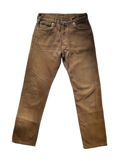 <img class='new_mark_img1' src='https://img.shop-pro.jp/img/new/icons50.gif' style='border:none;display:inline;margin:0px;padding:0px;width:auto;' />Old Levi's 501 Denim Pants Made in U.S.A Over Dyed Brown (Size: 3031)