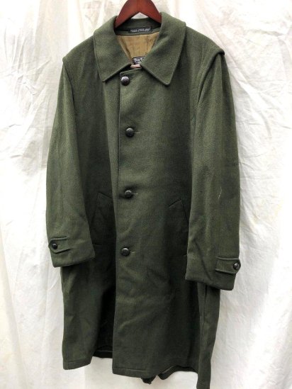 Vintage Burberrys Loden Coat Made in Austria / Loden Green (Size : 52)