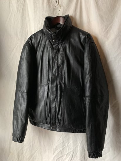 Eddie Bauer Premium Quality Goose Down Leather Jacket (Size : M ...