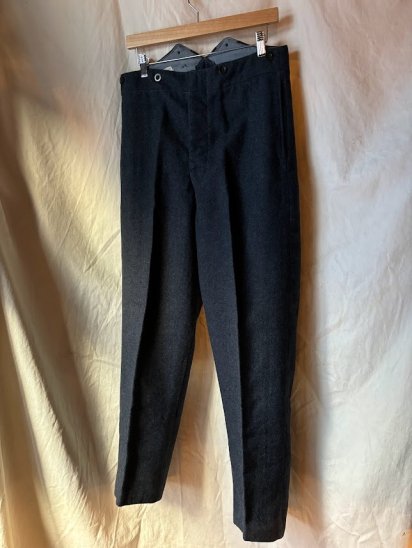 50's RAF (Royal Air Force) Ordinary Airmen High Back Wool Melton Trousers / (Size : 13 / 3129)